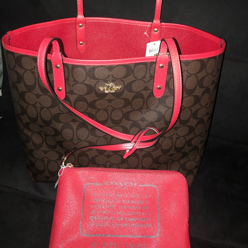 NWT Coach Purse & Wristlet